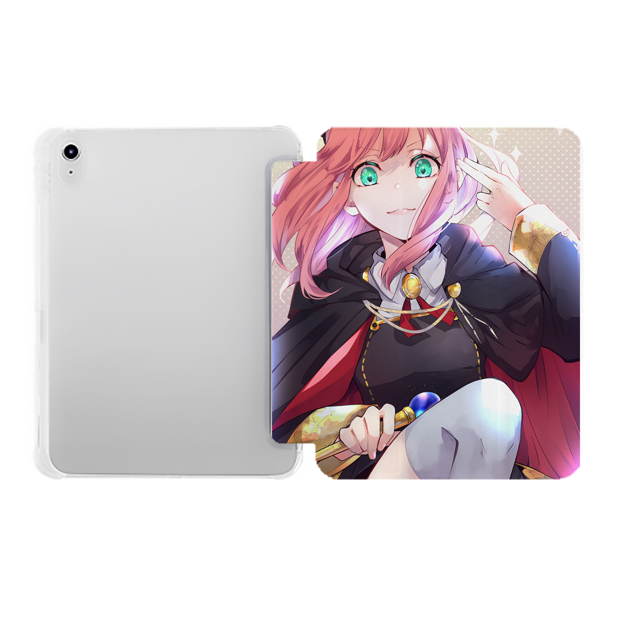 （画像用） SPY×FAMILY间谍家家酒 IPad ケース ペン収納付き 三つ折りスタンド PUレザー×シリコン 対応機種9.5/10.5/10.9インチ